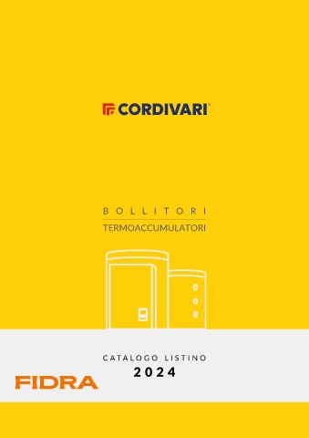 cordivari - listino bollitori e termoaccumulatori